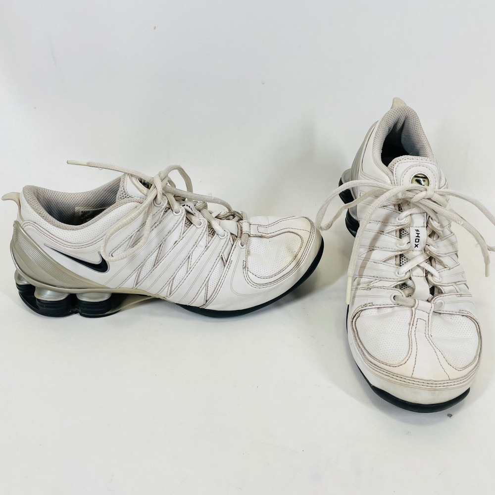 Nike Shox Rivalry White Metallic Silver Vintage 2006 Womens 7 313764-102